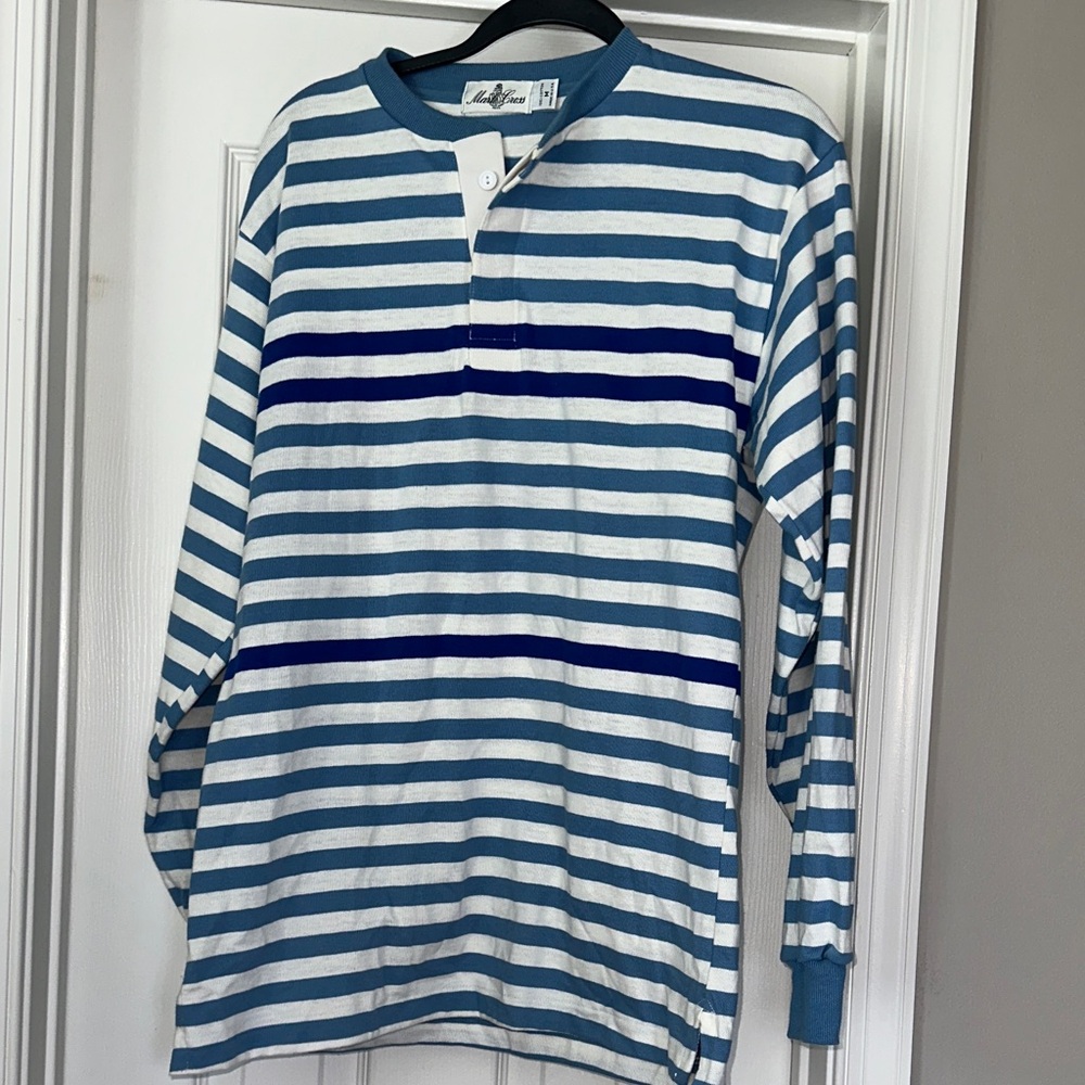 Mark Cross cotton striped Henley